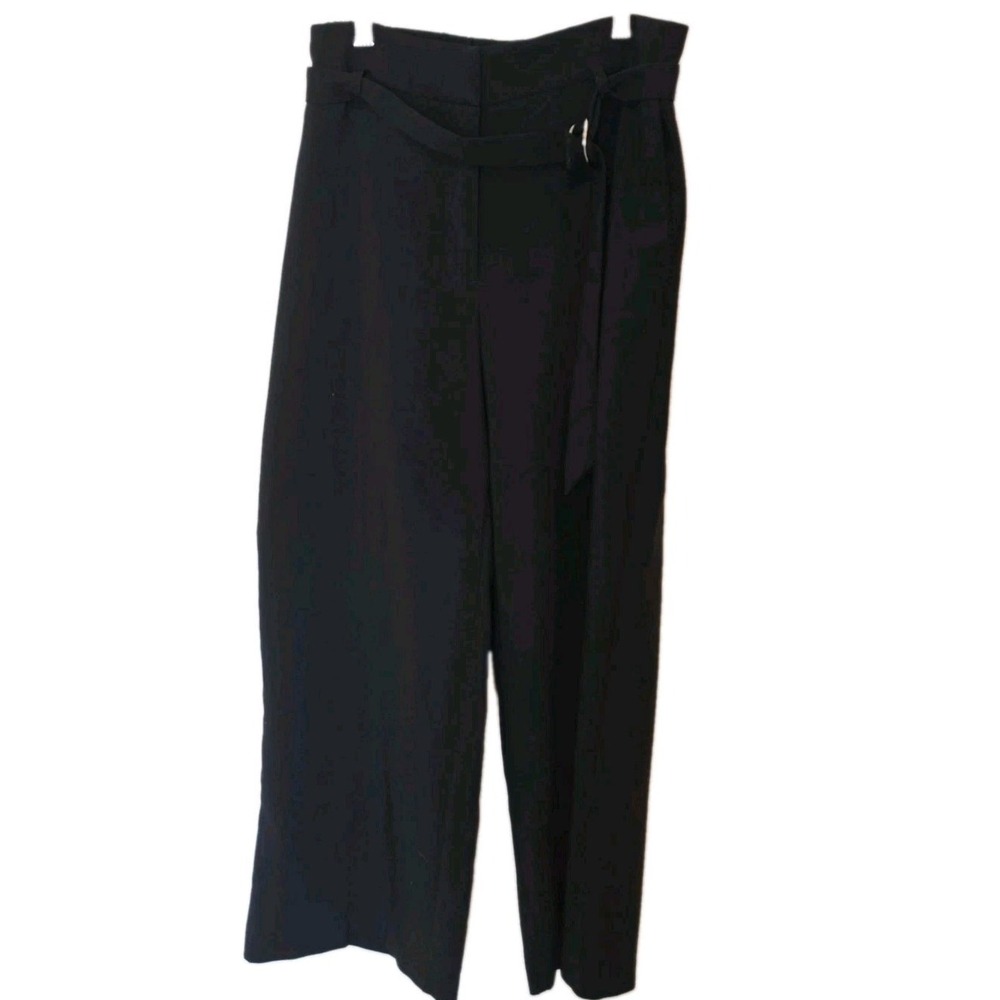 Nicole Miller New York Black Wide Leg Pants w/Pockets - Size 10- Excellent